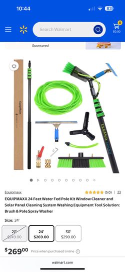 EQUIMAX 24 F Water Fed Pole Window Cleaner Set