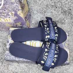 Slices For Woman Christian Dior Sandals Blue for Sale in Miramar FL OfferUp