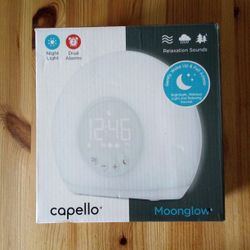 Capello Moonglow Alarm Clock & Night Light 