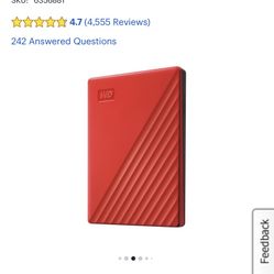 Western Digital 2 Tv My Passport Red 