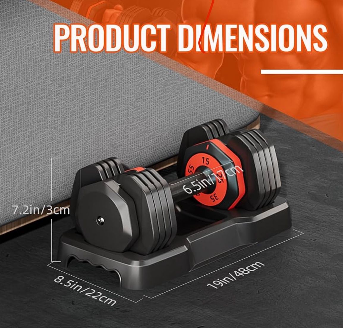 Adjustable Dumbbells Set (5–55 lbs each) — BRAND NEW