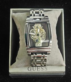 Luxury Hollow Skeleton Watch Retro Gorgeous Gear Carving Design Men's Watch