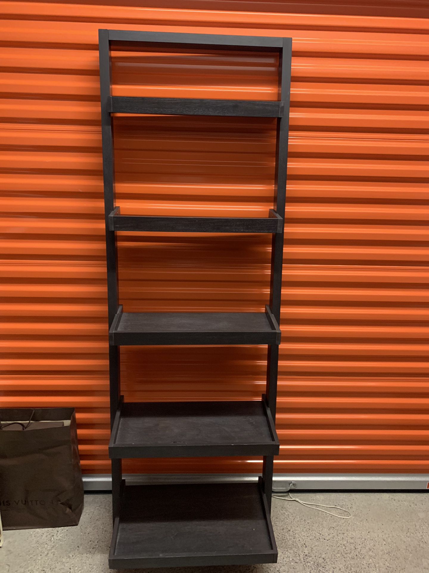 Grey Ladder Shelf Gray 5 shelves