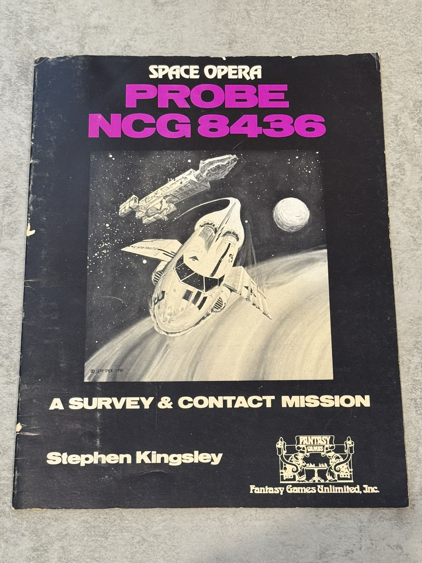 Space Opera Vintage RPG Module "Probe NCG 8436" (Fantasy Games Unlimited, 1981)