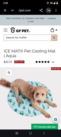 Pet cooling mat