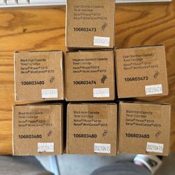 Bundle of Xerox Phaser Toner Cartridges