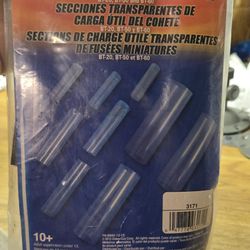 Estes Model Rocket Clear Payload Sections assortment kit.