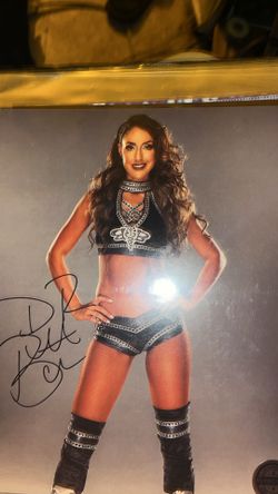 WWE AEW BRIT BAKER SIGNED PHOTO