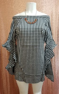Mini dress with bell sleeves