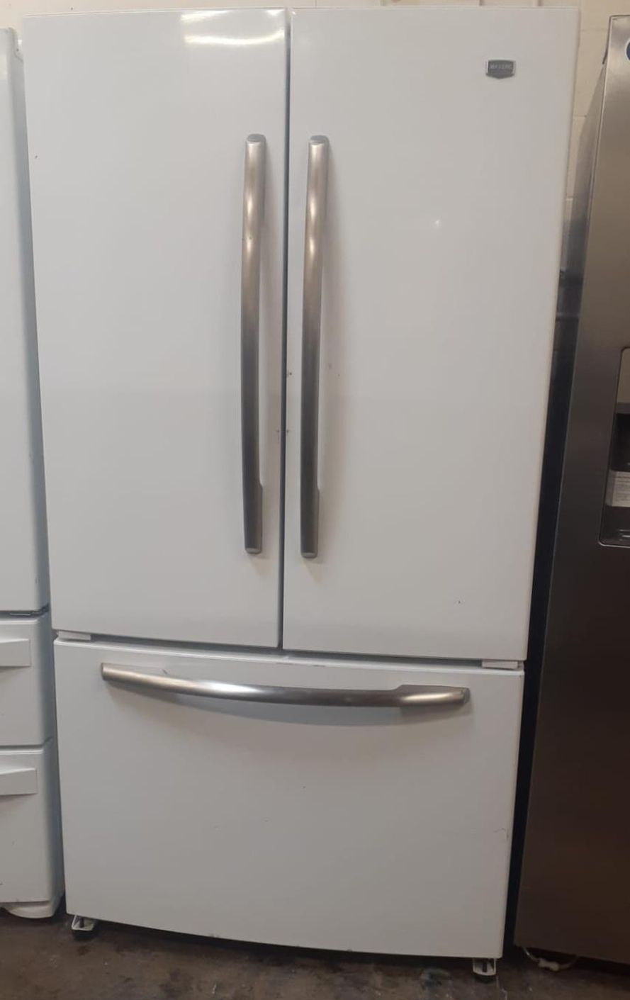 Maytag 3 Door White Fridge
