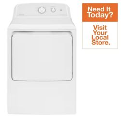 6.2 cu. ft. Electric Dryer in White with Auto Dry