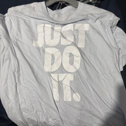 Nike Light Blue Just Do It XL Shirt