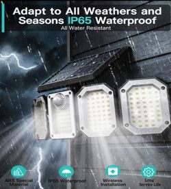 Super bright led solar powered lights with remote