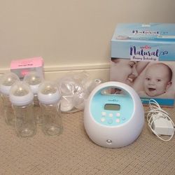 Spectra Premier Breast Pump With Four Philips Avent Glass Bottles And Breast Milk Storage Bags