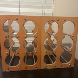 Wine Bottle Racks – Pair (Hold 6 Bottles Each) – $20