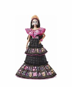 Barbie Doll Dia De Los Muertos Day of The Dead Female Toys Figure Halloween