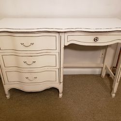 2 Piece Matching Set: Desk & Twin Bed, -Dresser SOLD-