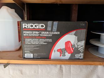 NEW / Unused RIDGID Power Spin+ Drain Cleaner Auger w/ AUTOFEED (In Box)