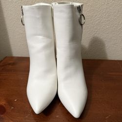 White Boots Size 8