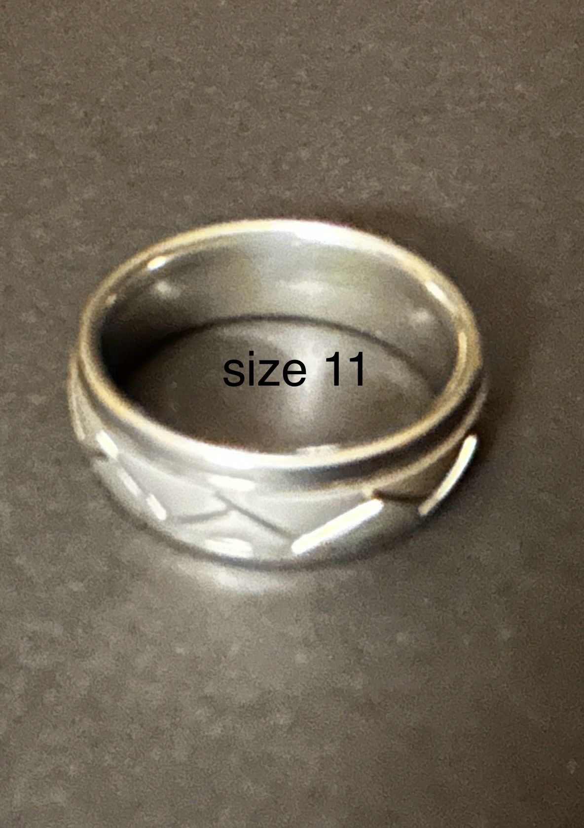 Size 11 ring, category wedding band *can ship