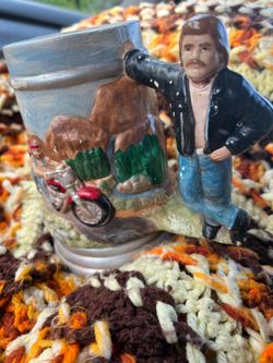 Harley Davidson antique mug 90s