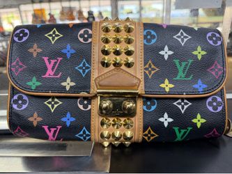 Louis Vuitton Black Monogram Multicolore Courtney clutch