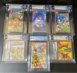Slabbed SEALED Video Game Lot OF 6 SLABS