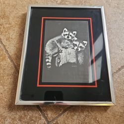 Raccoon Print