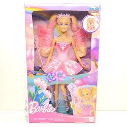 NEW 2025 Barbie Fantasy Fairy Doll Color Change 11” Wings & Outfit 