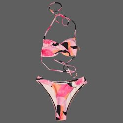 New 2-piece Colorful Bikini Swimsuit Set 