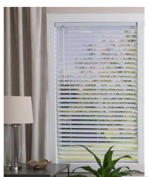 Project Source 2in Slat Width 27×64 white Blinds Only