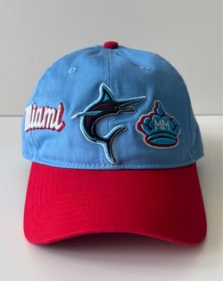 PRO Standard Miami Marlins  Cuban Sugar Kings Hat Blue Red Baseball Cap