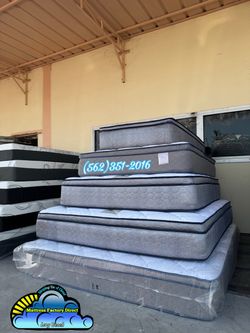 King size Sweet dreams blue gel mattress and box spring bed set colchón y tambor