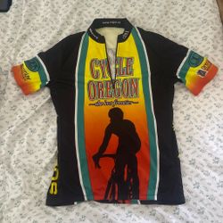 VINTAGE Nike Sugoi Cycle Oregon Jersey Size Lg Bicycle Cycling Tee Week Ride 01