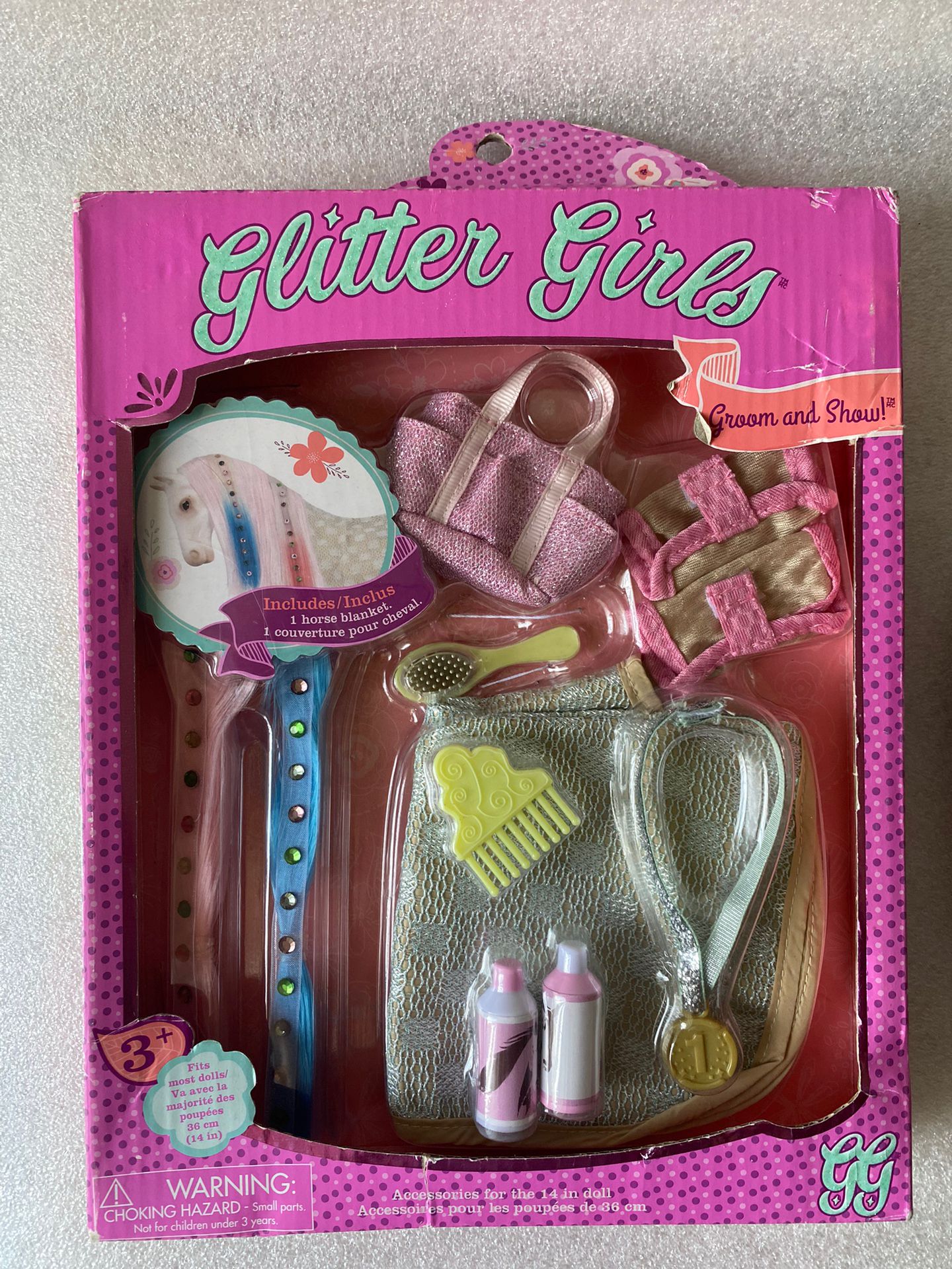 Glitter Girls Groom and Show Horse Set for 14 inch doll Pony Horse Accessories