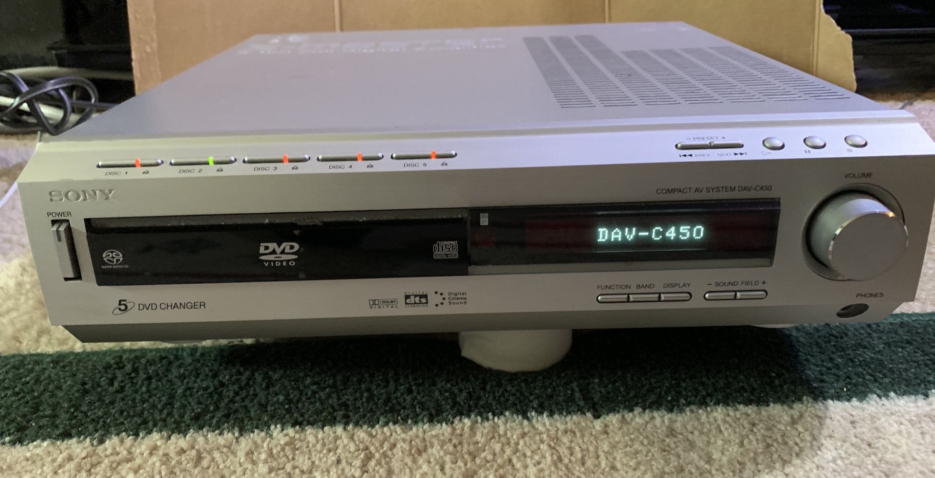 Sony DAV-C450 S-Master 5.1 Channel Full Digital Amplifier