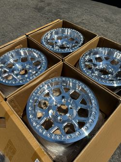 KMC MESA Forged Beadlock 17” Machined Wheels 6 lug Chevy GMC Toyota Ford F-150 Raptor