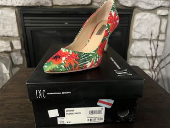 Women’s Size 8, Floral Shoes by I-N-C