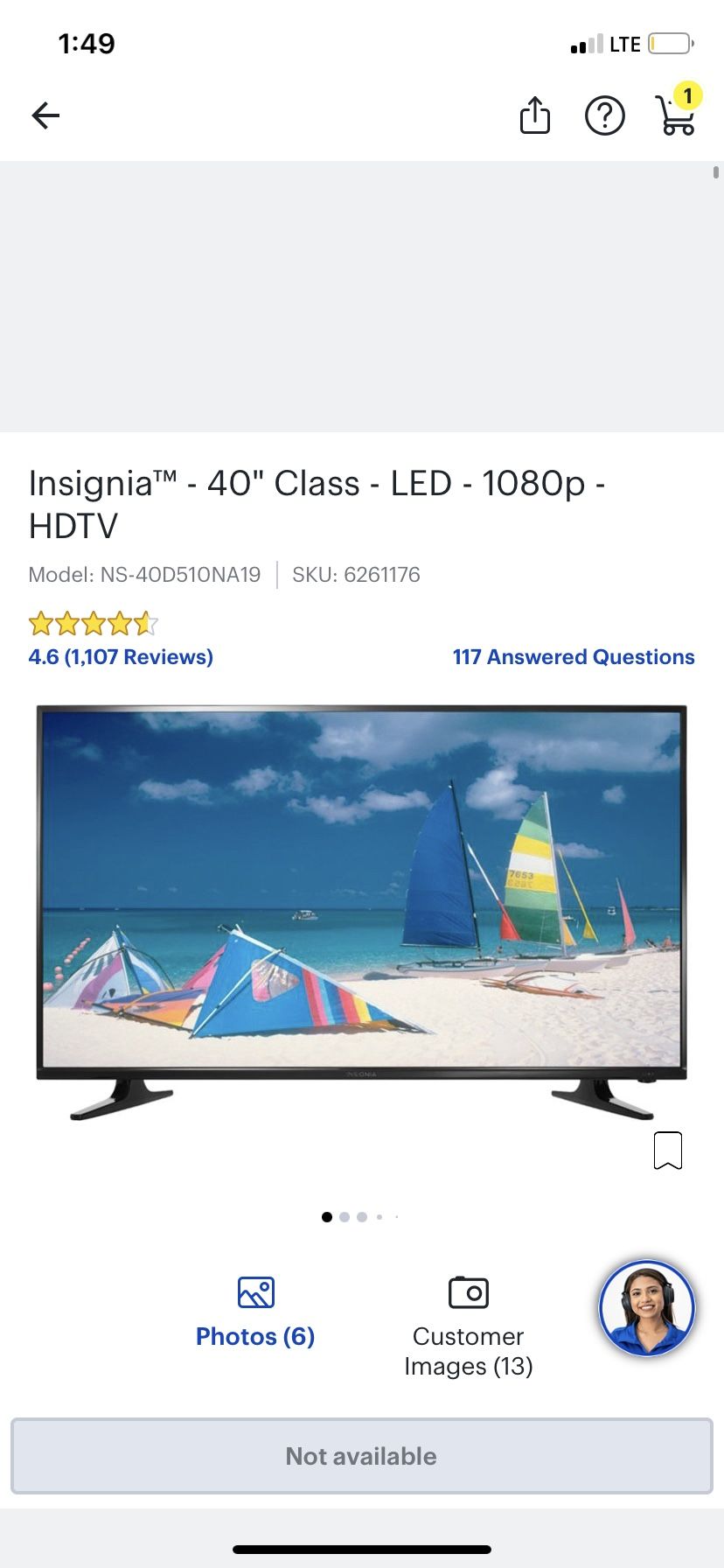 Insignia 40 Inch Tv