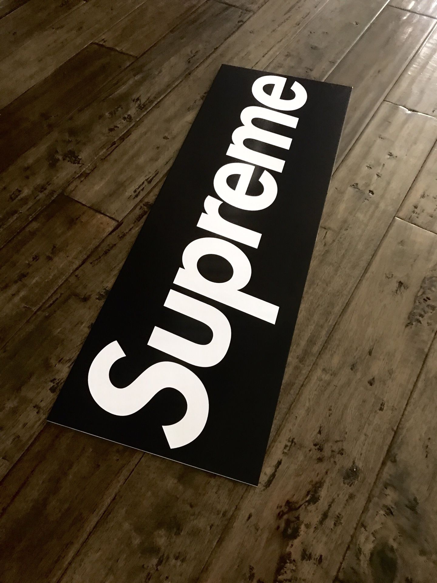 Supreme Kaws Poster Mounted on Foam Board 12x36 inch
