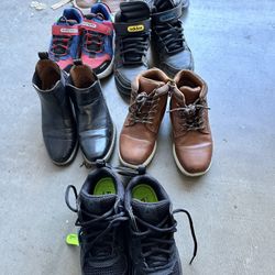 7 Pairs Boys Shoes Sneakers Athletic Casual 