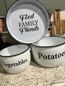 Farm House Pots and Tray