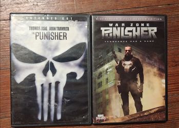 The Punisher DVD 2-Movie lot Warzone Marvel action hero