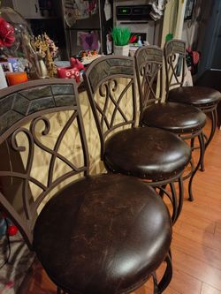 4 bar stools chairs barstools 30"