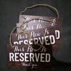  Reserved Signs