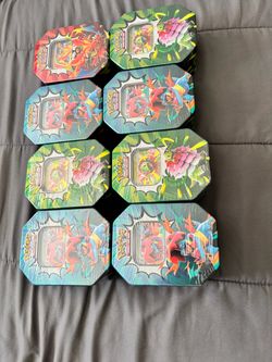 Pokémon Trading Card Game Tins – Lot of 7