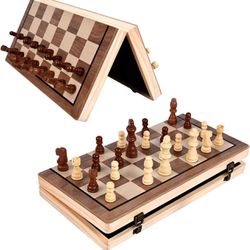 15 Inches Chess Set Wooden Chess Board Magnetic Chess Sets 