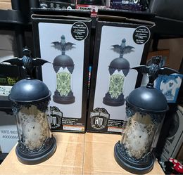 Disney Haunted Mansion  light up in colors Hurricane Candles NEW