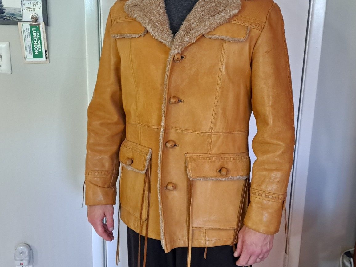 Men's Pioneer Wear Leather Coat 