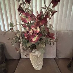 Artificial Flower Table Centerpiece W/ Vase 